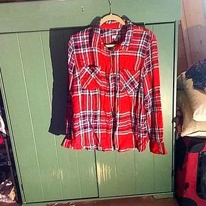 Casual cotton plaid shirt